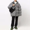 Jachetă sportivă B Puffer „Negru Alb” 681440TLO361070