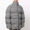 Jachetă sportivă B Puffer „Negru Alb” 681440TLO361070