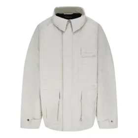 Jachetă tehnică tip parka din țesătură Ripstop „Beige” 663039TKO319710