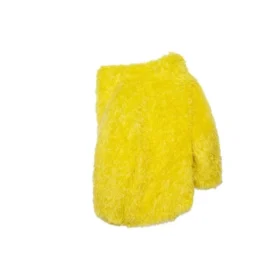 Jachetă unisex din blană artificială, colecția FW21, galbenă 663000TKQ077200