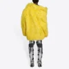 Jachetă unisex din blană artificială, colecția FW21, galbenă 663000TKQ077200