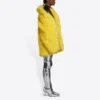 Jachetă unisex din blană artificială, colecția FW21, galbenă 663000TKQ077200