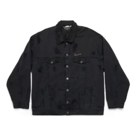 Jachete Oversized „Je t’aime” „Negru” 751357TNW111700