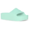 Șlapi cu talpă groasă „Aqua Green” 654315W1S894598