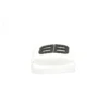 Șlapi de piscină cu logo 3D BB „White” 656434W1S8B9034