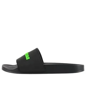 Șlapi din cauciuc „Negru-Verde Fluorescent” 565826W1S811030