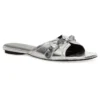 Șlapi metalici Cagole „Silver Black” 694342WBDK38018