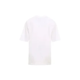 Îmbrăcăminte de sală, croială largă, mânecă scurtă, albă 620969TIVD59000
