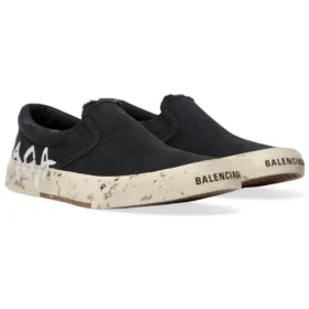 Încălțăminte Paris Low Top Slip On „Washed Black Cotton” 710297W3RR51099