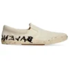 Încălțăminte slip-on Paris cu talpă joasă „Washed White Cotton” 710295W3RR59010