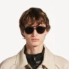Ochelari de soare de zi pentru bărbați, model Pilot, în nuanța gri deschis