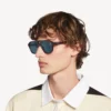 Ochelari de soare de zi pentru bărbați, model Pilot, în nuanța havana caramel închis