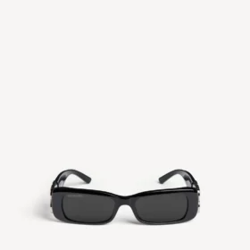 Ochelari de soare dreptunghiulari pentru femei, model Dynasty, negri