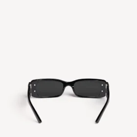 Ochelari de soare dreptunghiulari pentru femei, model Dynasty, negri