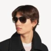 Ochelari de soare pentru bărbați Monday Pilot în nuanța ruteniu deschis