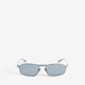 Ochelari de soare pentru bărbați Tag 3.0 cu ramă în formă de D, de culoare argintie