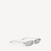 Ochelari de soare pentru femei Gossip Rectangle M, argintii