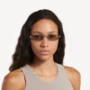 Ochelari de soare pentru femei Gossip Rectangle M, argintii