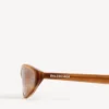 Ochelari de soare rotunzi Neo în nuanța Havana cu dungi blonde
