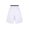 Șort de înot din tricou cu plasă tehnică „Alb” 6983174C0B49000