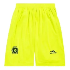 Șorturi largi de fotbal „Galben neon” 777709TPVW47110