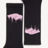 Șosete pentru bărbați „Wet Brush” în roz/negru