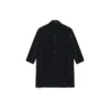 Palton cu model în carouri Buffalo, cu margini nefinisate, oversized „Black White” 704487TMU181070