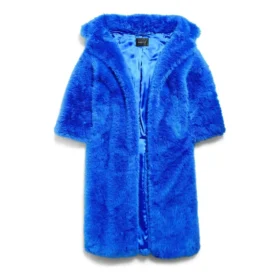 Palton cu umerii goi „Royal Blue” 794648TPQ234210