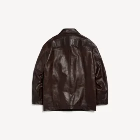 Palton oversized pentru femei, de culoare cafea