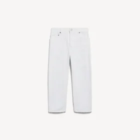 Pantaloni capri Jackie pentru femei, în culoarea albă