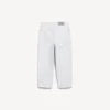Pantaloni capri Jackie pentru femei, în culoarea albă