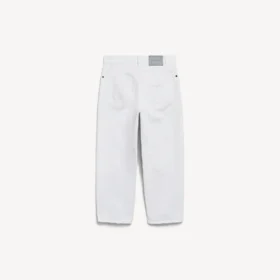 Pantaloni capri Jackie pentru femei, în culoarea albă