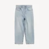 Pantaloni capri Jackie pentru femei, în nuanța albastru deschis decolorat