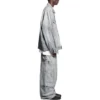 Pantaloni cargo Bal cu imprimeu diagonal pe toată suprafața „Albastru deschis” 767971TDW144979