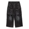 Pantaloni cargo largi „Negru” 790982TKP271000