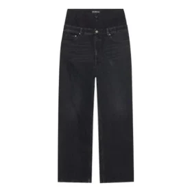 Pantaloni cu bandă dublă la talie „Black” 661609TBP471055