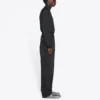 Pantaloni cu bandă dublă la talie „Black” 661609TBP471055