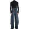 Pantaloni cu două fețe „Dark Blue” 767983TNW654445
