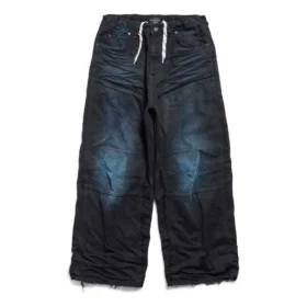 Pantaloni cu genunchi dublu „Dark Blue” 809444TRW587150