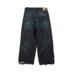 Pantaloni cu genunchi dublu „Dark Blue” 809444TRW587150