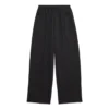 Pantaloni cu talie elastică și croi drept „Black” 743903TNT391000