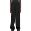 Pantaloni cu talie elastică și croi drept „Black” 743903TNT391000