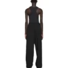 Pantaloni cu talie elastică și croi drept „Black” 743903TNT391000