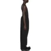 Pantaloni cu talie elastică și croi drept „Black” 743903TNT391000