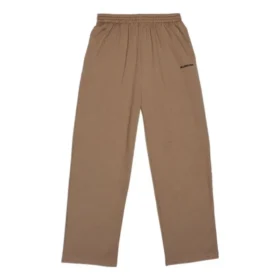 Pantaloni de jogging din bumbac cu logo brodat „Brown” 674594TMVF57761
