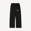 Pantaloni de trening baggy pentru bărbați, cu imprimeu spray dezordonat, de culoare neagră