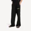 Pantaloni de trening baggy pentru bărbați, cu imprimeu spray dezordonat, de culoare neagră