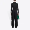 Pantaloni de trening cu croi larg și bandă cu logo B sportiv „Black” 675346TLVA11070