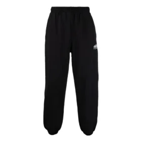 Pantaloni de trening cu genunchi întinși și logo Paris „Black White” 675244TLVL81070