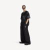 Pantaloni de trening de fotbal 3b pentru bărbați, negri